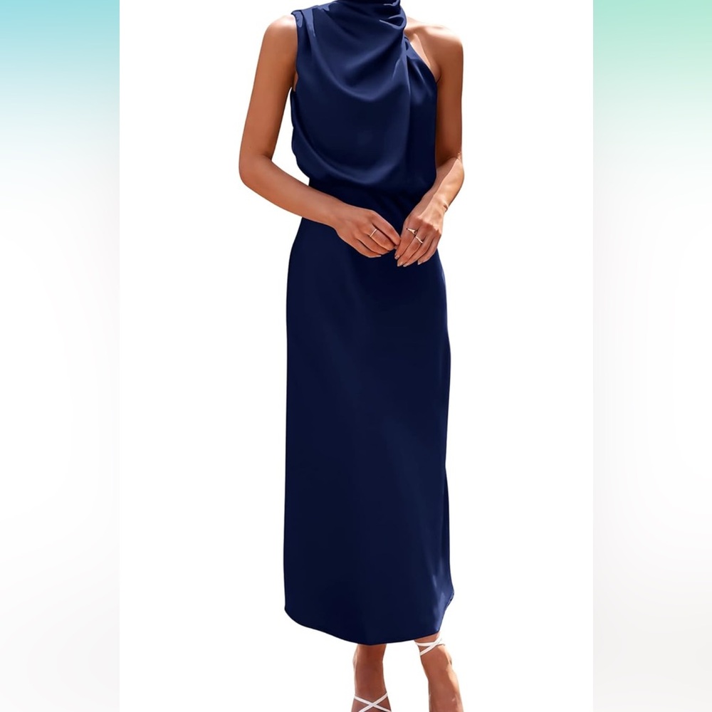 Chic Midnight Blue Maxi Dress